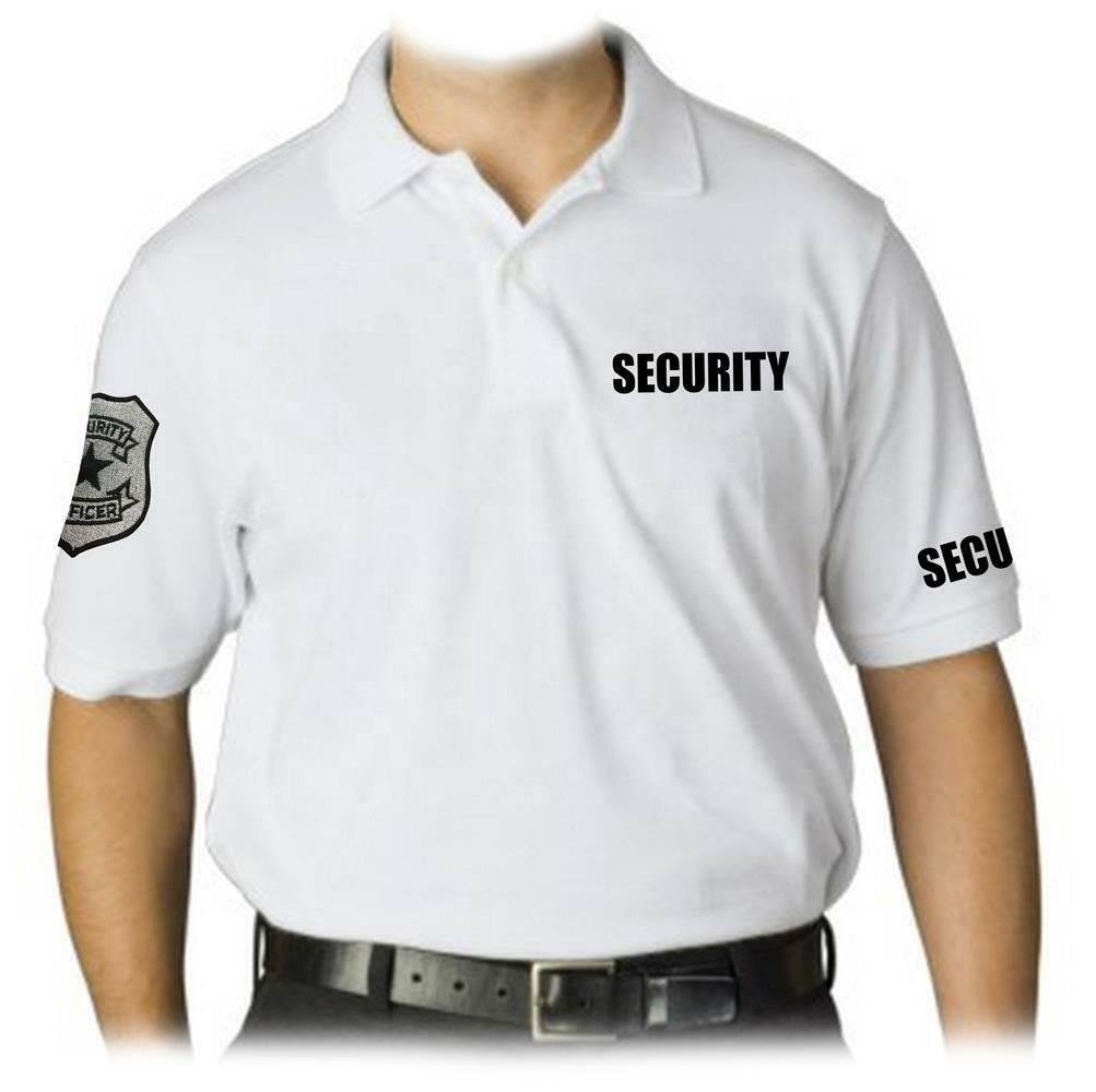Camisas de uniforme de guardias de seguridad de estilo americano de manga corta de diseño personalizado