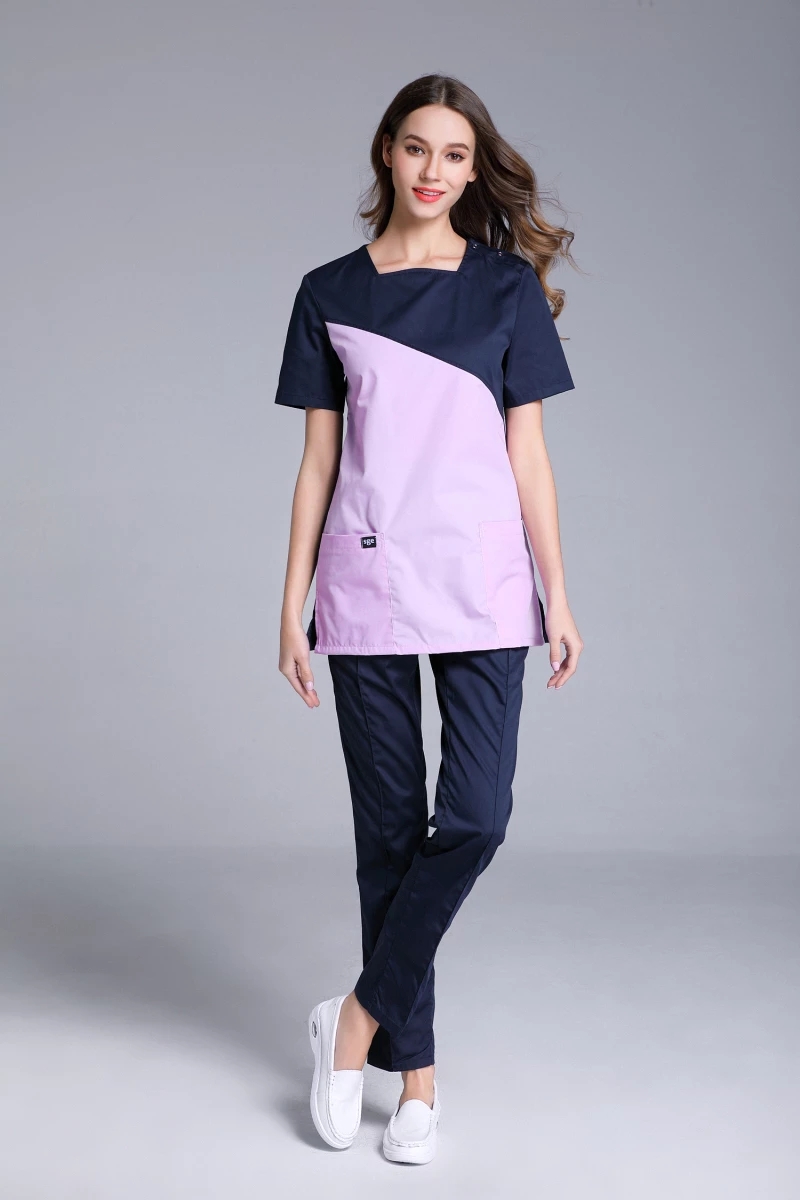 Uniforme de enfermera médica, traje de niña, traje de trabajo, ropa de trabajo para el cuidado de la salud, uniformes, parte superior y pantalones