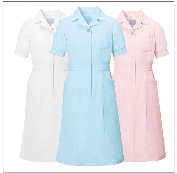 Diseño personalizado Uniforme de enfermera blanco Uniforme de hospital