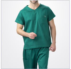 Scrubs Set Uniformes Enfermería Verde Enfermera Doctor Uniforme Con cuello en v Médico Scrubs Uniforme de enfermería Uniformes de hospital