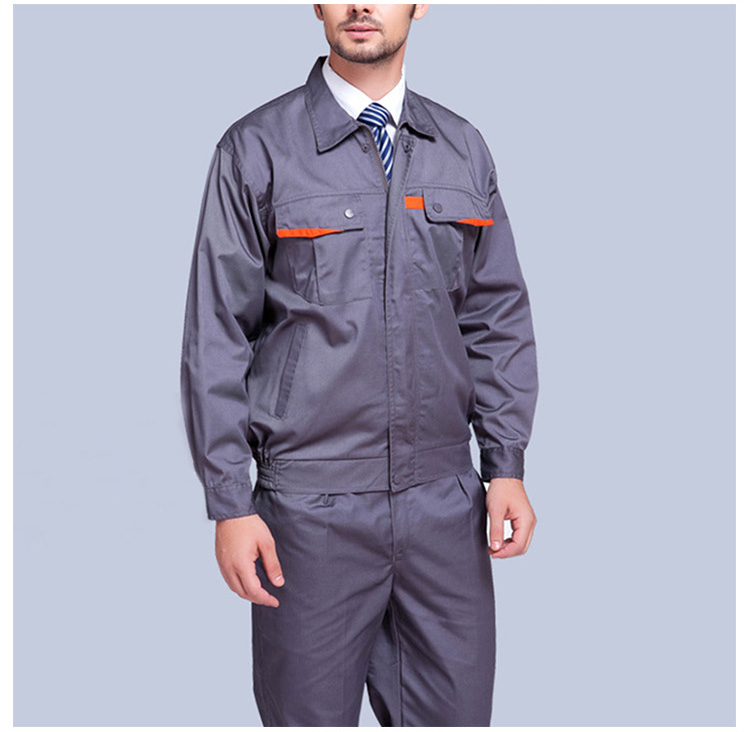 La ropa de trabajo de la fábrica del color sólido del diseño para requisitos particulares uniforma la ropa de trabajo larga de la manga