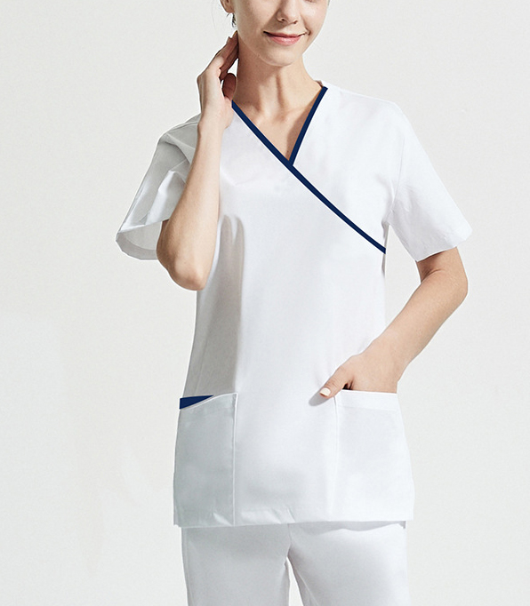El uniforme médico de encargo del oficio de enfermera del balneario friega la ropa determinada ropa de trabajo friega la parte superior y los pantalones de los uniformes