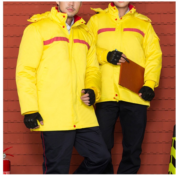 Ropa de trabajador de fábrica de congelación de alimentos Conjunto de uniforme de trabajo cálido de invierno de manga larga personalizado de invierno