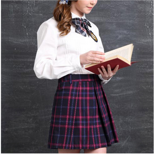 Uniforme escolar de moda faldas plisadas a cuadros uniforme escolar para niñas