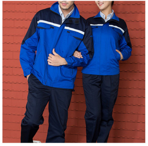 Traje de uniforme de manga larga con cremallera para trabajador de fábrica de congelación de alimentos de diseño personalizado