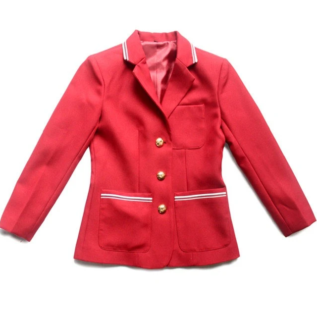 Chaqueta de manga larga con diseño personalizado para niños, color rojo, con bolsillo