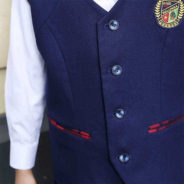 Chalecos Uniforme Escolar Azul Marino Bospoke