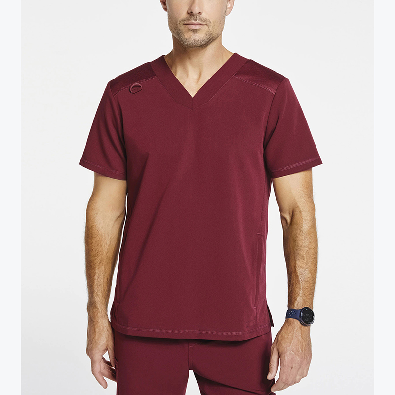 Conjuntos de uniformes médicos de poliéster/algodón/rayón/spandex personalizados con 4 bolsillos