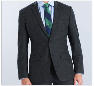 Trajes de chaqueta con cuello en V de un solo pecho para hombre tejido tejido personalizado