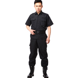 Cree la camisa y los pantalones de la correa de manga corta de un solo pecho del uniforme del trabajador del verano para requisitos particulares 