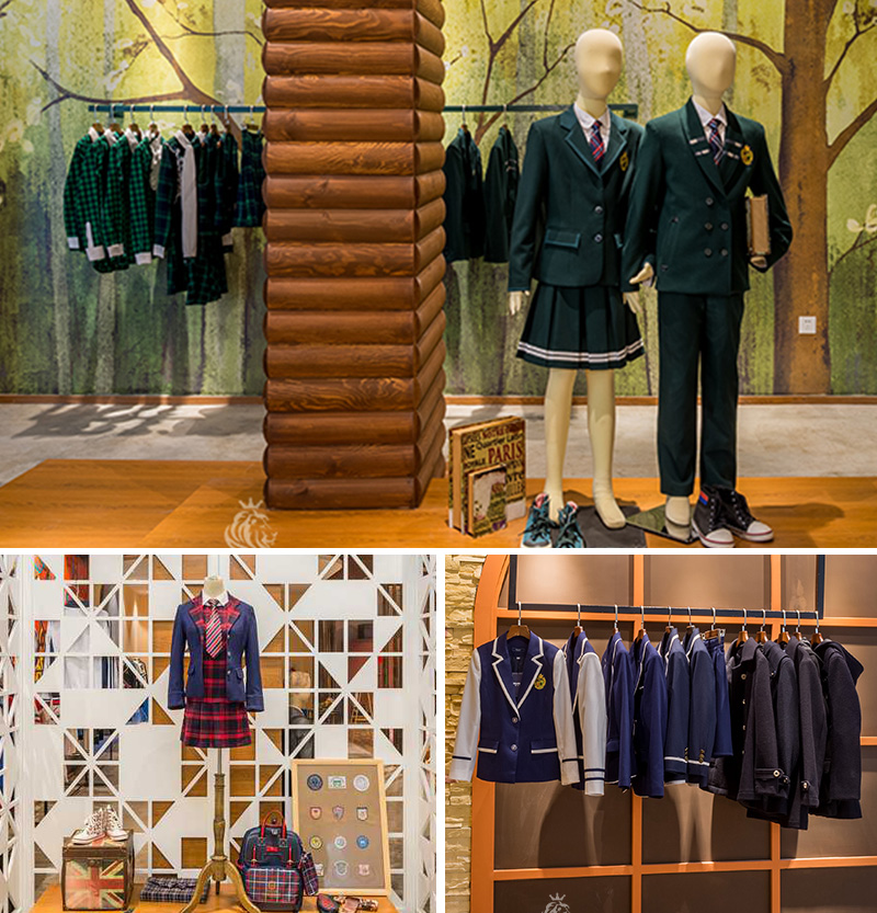 Los uniformes escolares venden al por mayor el delantal modificado para requisitos particulares de la escuela del muchacho y de las muchachas del patrón de la tela escocesa