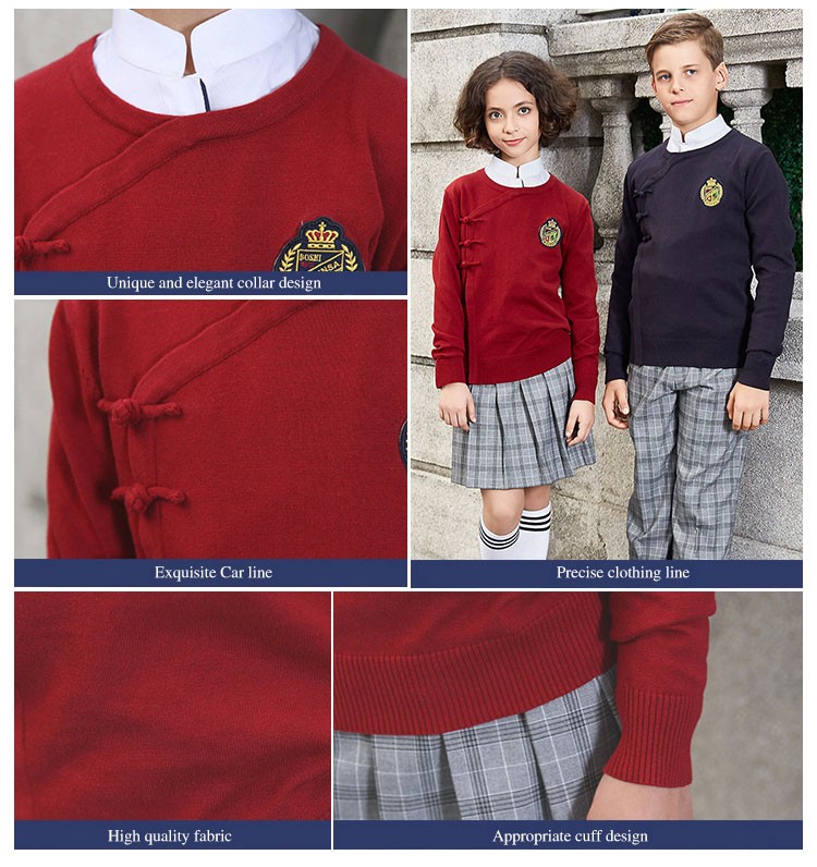 La primavera del invierno del servicio del OEM hizo punto los suéteres japoneses de las rebecas del uniforme escolar
