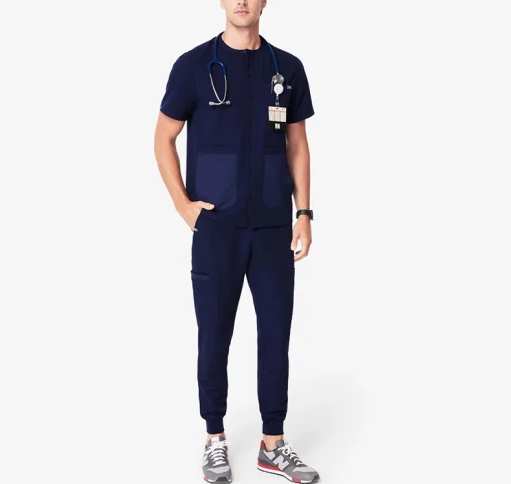 Traje de enfermera personalizado Uniformes de hospital que absorben la humedad Monos cosméticos dentales
